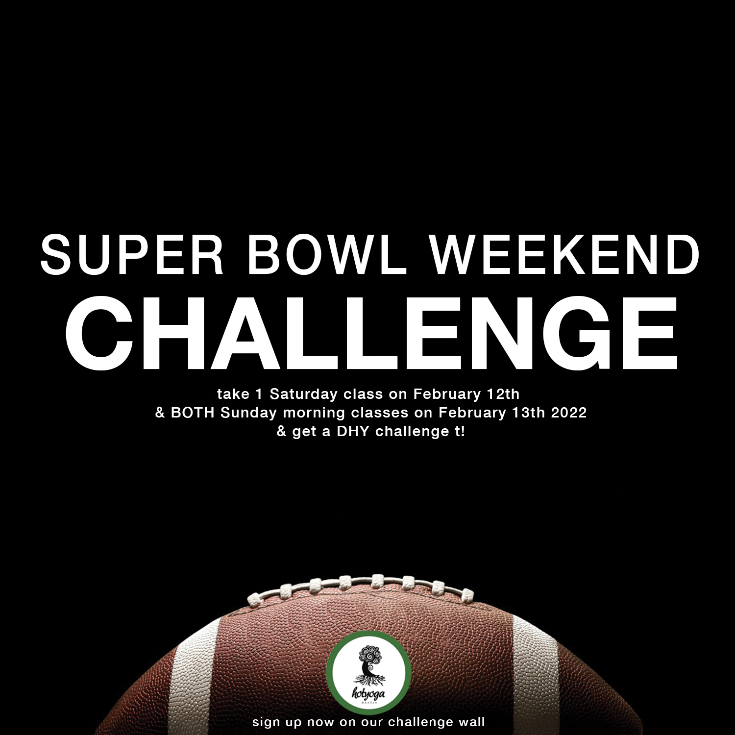 Super Bowl Weekend Challenge!
